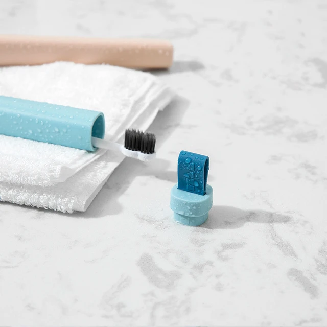 Hordozható Utazási Fogkefe Doboz Kreatív Műanyag Kültéri Fogak Tároló Multifunkcionális Háztartás - Image 6