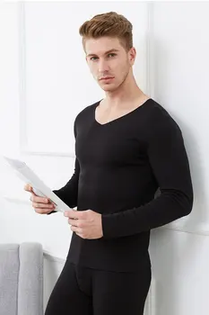 

2019 hot style delong trackless thermal underwear men's underwear set 37 degrees thermal underwear set is pure color and slim
