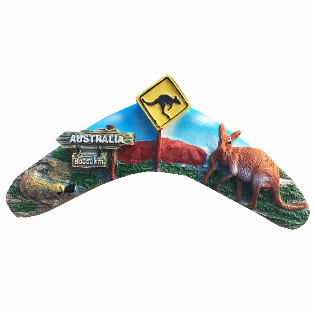 

BABELEMI 3D Australia Darts Shape Refrigerator Stickers Animal Kangaroo Platypus Tourism Souvenir Fridge Magnet promotion gifts