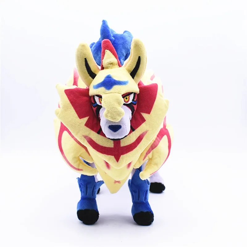 30cm Pokemon Espada Escudo Pelúcia Animais Brinquedo Zamazenta