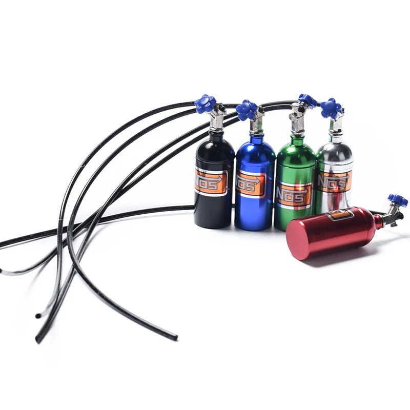 

AAAE Top-Metal Simulated NOS Nitrogen Bottle for 1/10 RC Crawler Car Defender Bronco RC4WD D90 D110 TRX4 Axial Scx10 90046,Blue