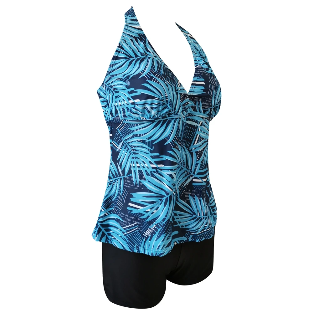 TYAKKVE Sexy Bikini Set Plus Size Swimwear Women Swimsuit 2020 Tankini Set High Waist Push Up Two Pieces Bathing Suit Shorts XXL