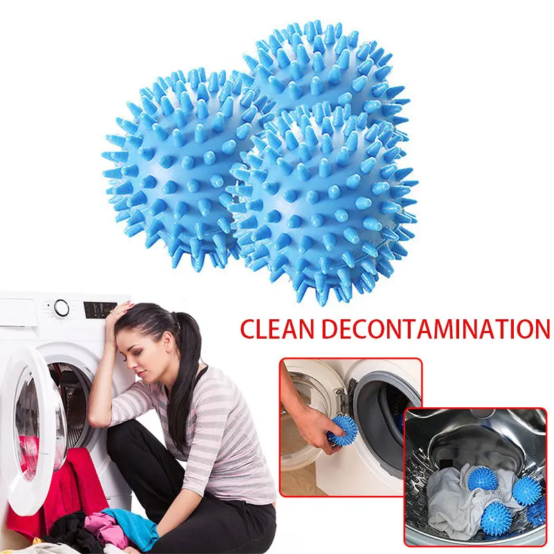 

Home & Living Cloth Cleaner Plastic Wash Clothes Dryer Balls Clean Laundry Fabric Soften Fashion Magic Washing Ball