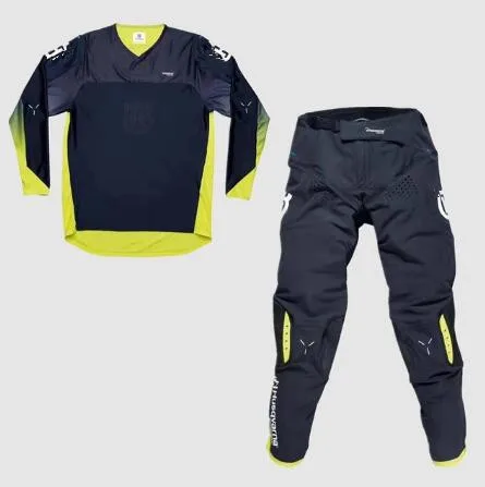 

2020 New For Husqvarn Style Men Motocross Suit Motobiker Racing Blue Jersey + Pants Motorcycle MX riding combination