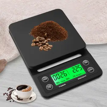 

Digital Display Manual Coffee Scale Electronic Timing Kitchen Cake Mini Baking Scale Kitchen Cooking Electronic Scale