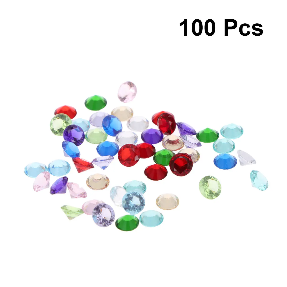 

100 Pcs 5mm Glass Diamonds Fake Mixed Colors Artificial Glass Rhinestones DIY Material Decor for Pendants Jewelry
