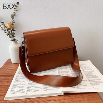 

[BXX] PU Leather Crossbody Bags For Women 2020 Spring Fashion All-match Shoulder Messenger Bag Ladies Travel Handbags HK681