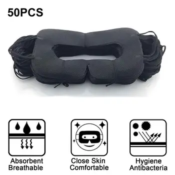 

50 Pcs Face Pad Cover Disposable Non-woven Fabric Sponge Mask With Magic Sticks For VR Headset Oculus Go VR Glasses