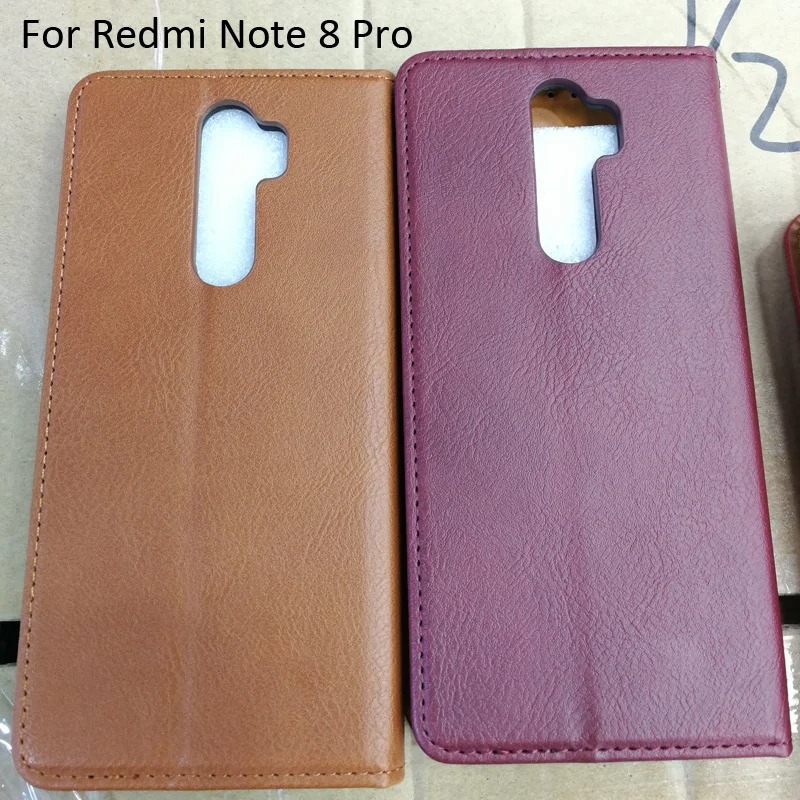 Кожаный чехол-бумажник с отделением для карт для Xiaomi Redmi Note 8 Pro 8T чехол в деловом стиле Capinha