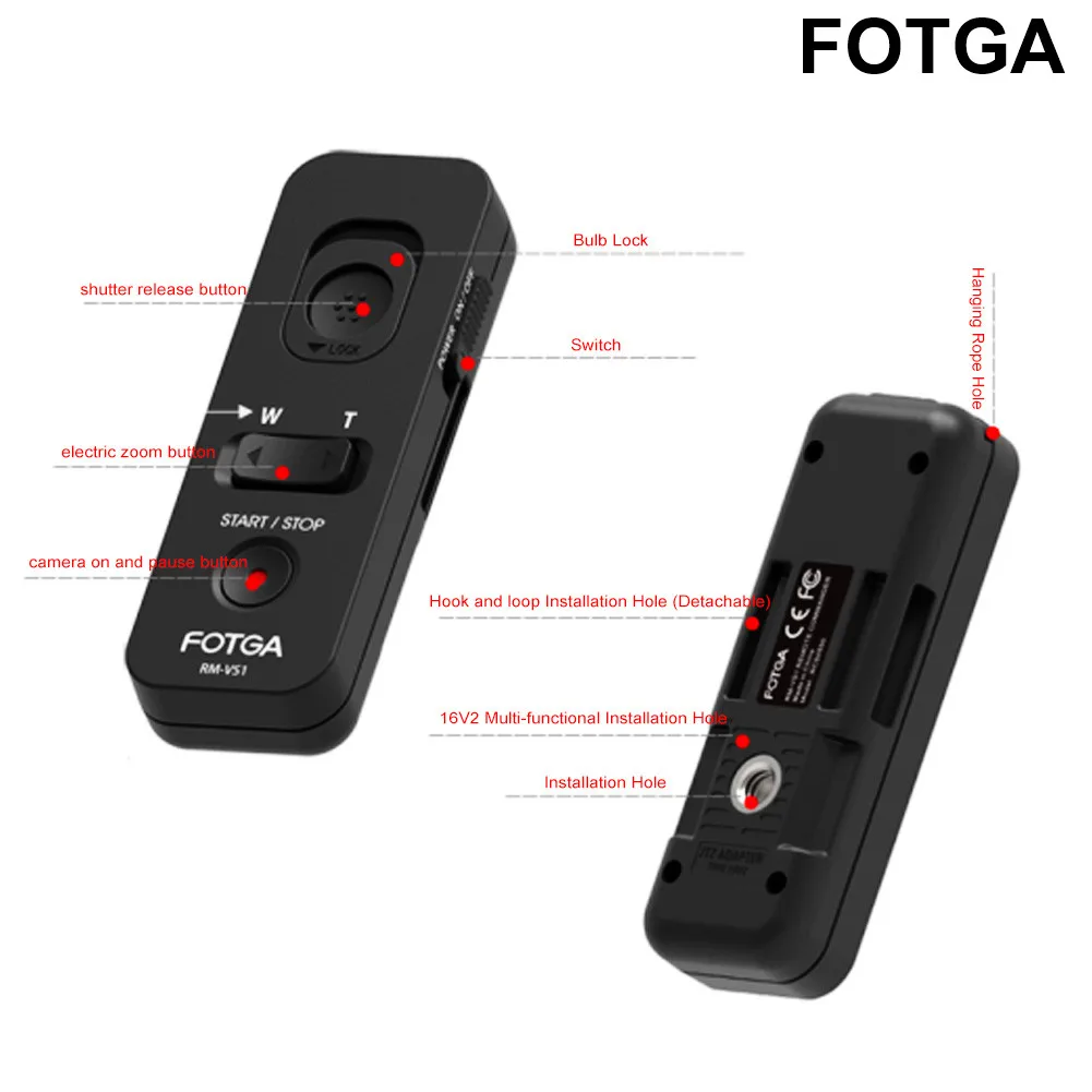 FOTGA RM-VS1 пульт дистанционного управления спуска затвора шнур с несколькими клеммами кабель для sony A7 A7R A7S A7II A7RII A7M2 A6500