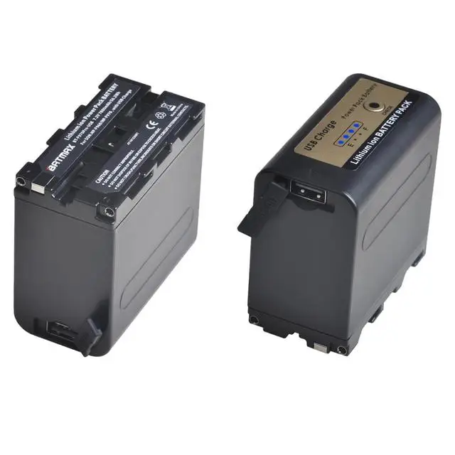 

2Pc 7800mAh NP F970 NP-F960 Power Indicator Battery Li-ion Batterie for Sony NP F970 F960 F550 F570 QM91D F750 F770 MC1500C 190P