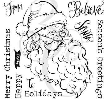 

Santa Claus Clear Silicone Stamp / seal for DIY Scrapbooking / Album Decorative Clear Stamp Sheets A205