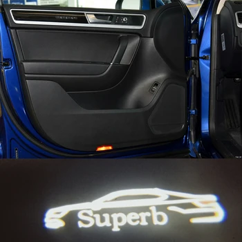 

car Door Welcome Light Logo Projector Ghost Shadow Light For Superb LED door step courtesy laser projector light 2009-UP