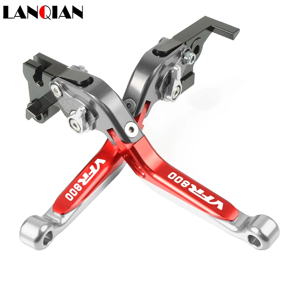 

Motorcycle Accessories CNC Adjustable Brake Clutch Levers With LOGO For HONDA VFR800 VFR 800 2002 2003 2004 2005 2006 2007 08-17