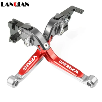 

Motorcycle Accessories CNC Adjustable Brake Clutch Levers With LOGO For HONDA VFR800 VFR 800 2002 2003 2004 2005 2006 2007 08-17