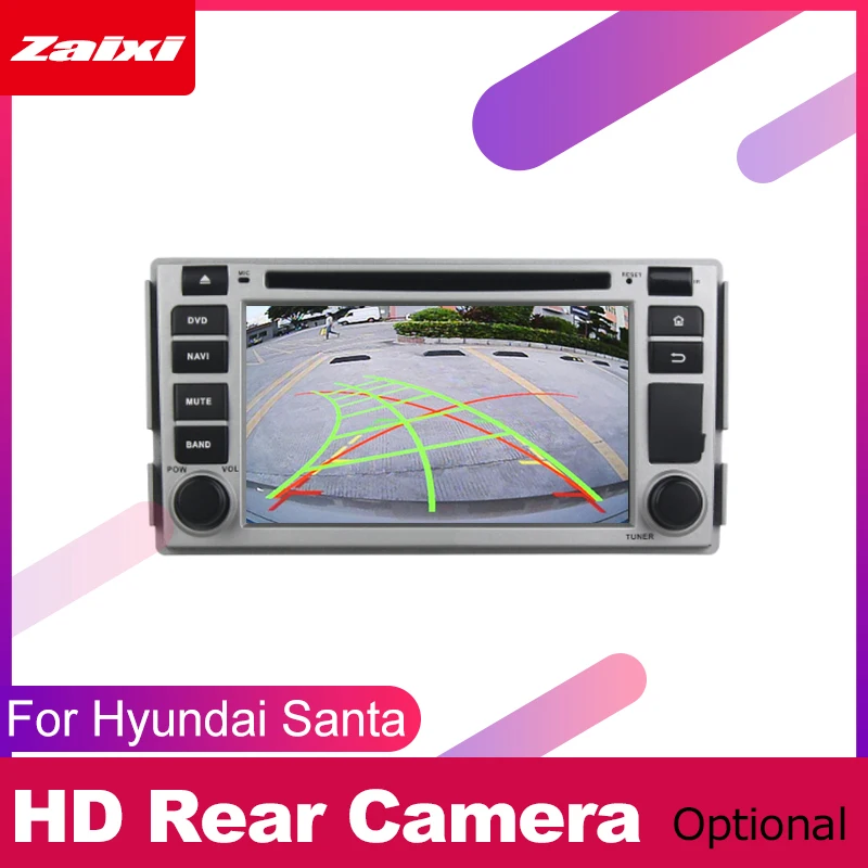 Best ZaiXi android car dvd gps multimedia player For Hyundai Santa Fe 2006~2012 car dvd navigation radio video audio player Navi Map 3