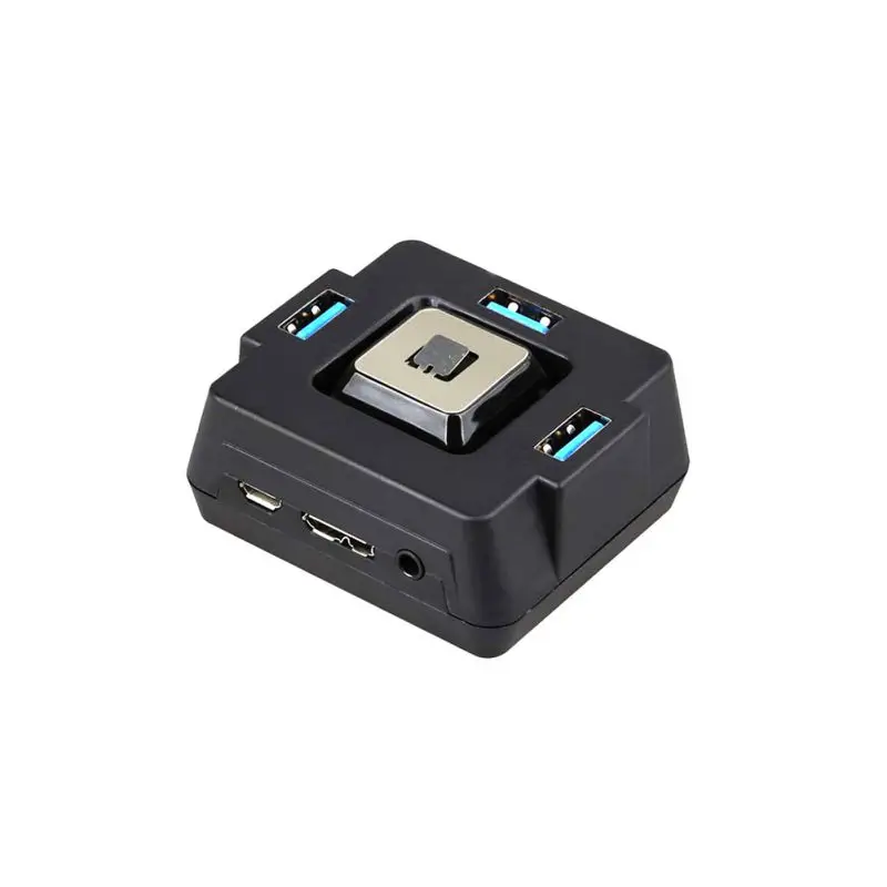 Многофункциональный настольный ПК переключатель 3 порта USB 3,0 с аудио Sould компьютерный переключатель внешний выключатель питания Кнопка сброса Plug and Play