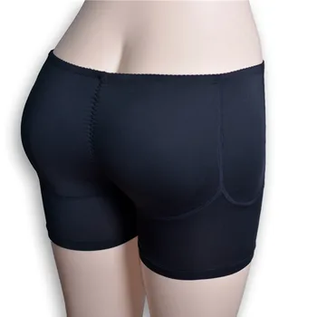 

Cotton Crossdresser Panty with 4 Pockets Butt Hip Sponge Pads Enhancer Fake Buttocks Padded Panties Hip Push Up for Woman/Man
