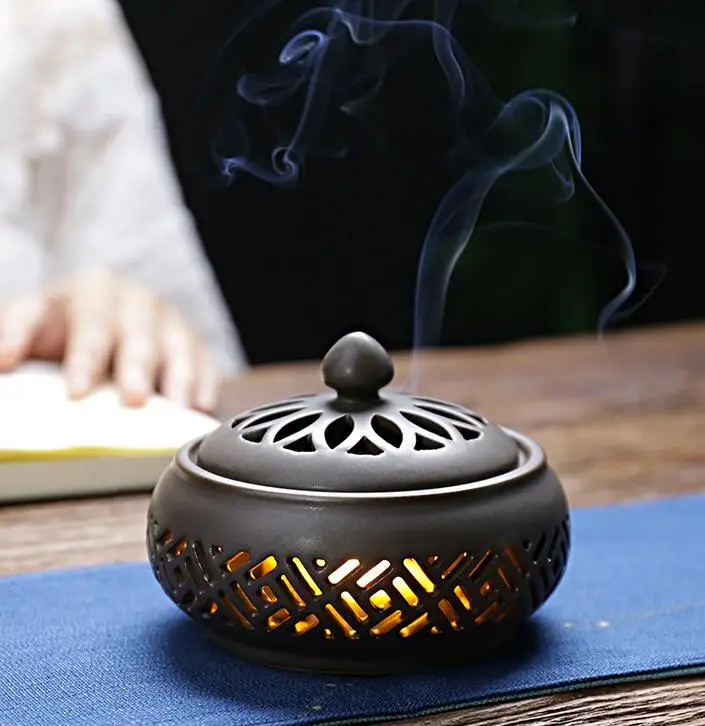 Small night light plate incense burner incense creative line incense