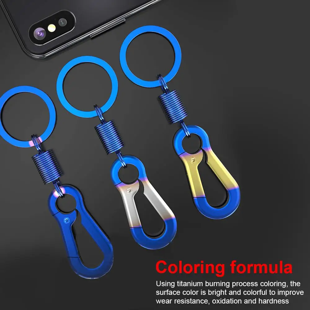 

1PC Creative Car motorcycle Pull hook Auto Keychain Titanium Metal Key Chain Wonderful Car Keychain Keyring