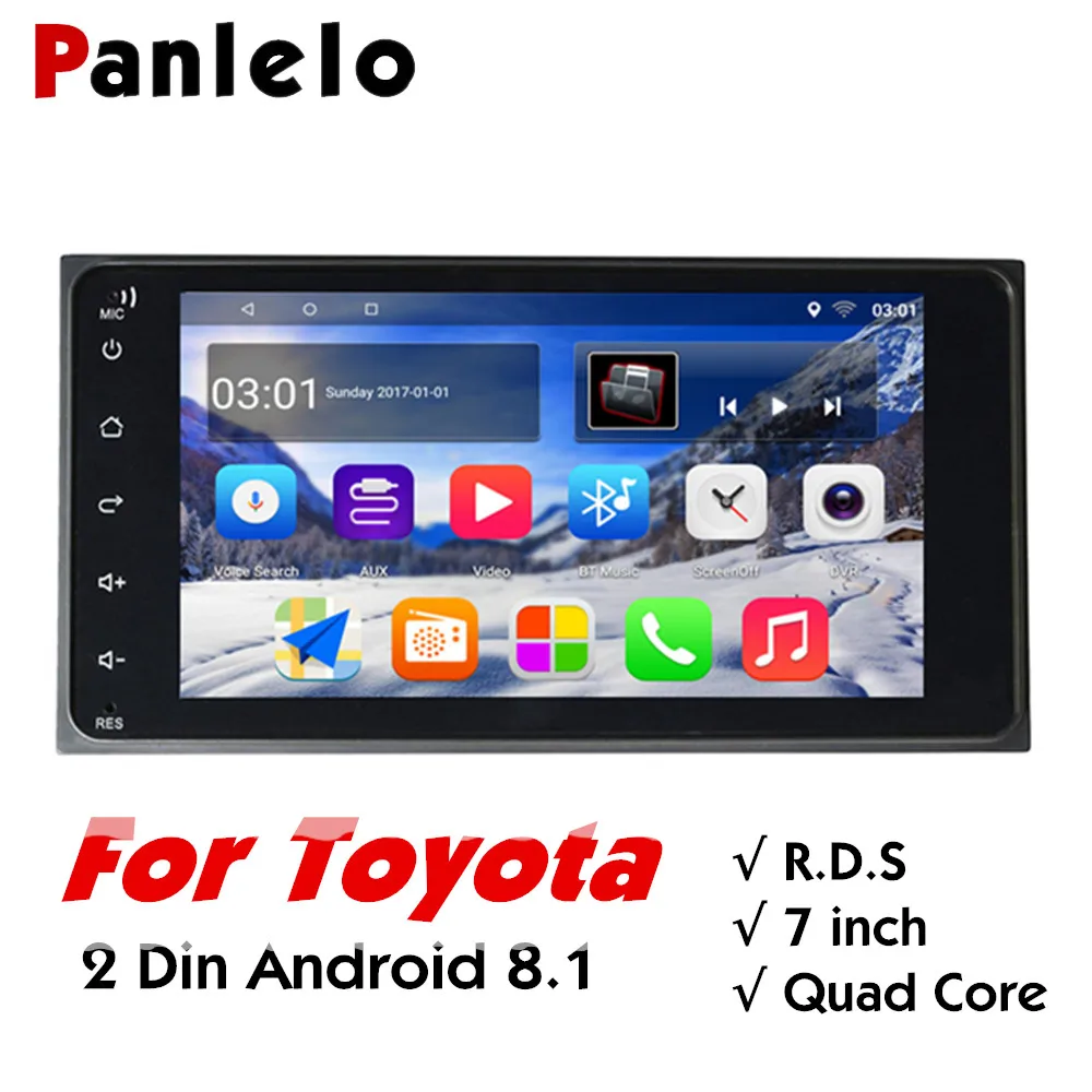 Discount Panlelo S11 For Toyota 2 Din Android Car Stereo 7" 1080P Autoradio Quad Core 2din Android Head Unit GPS Navigation 200*100 Radio 0