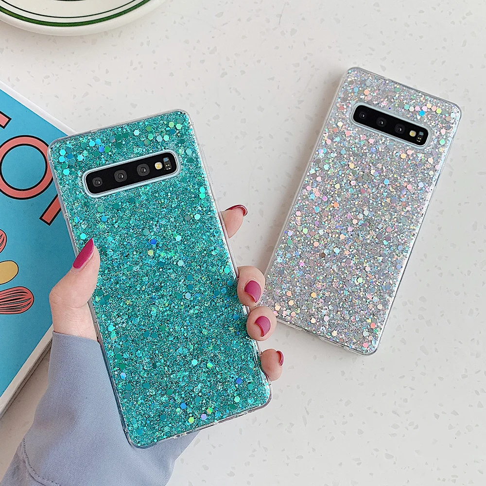 Samsung Galaxy S22 Ultra Glitter Case  Samsung Galaxy S10 Glitter Case -  Case - Aliexpress