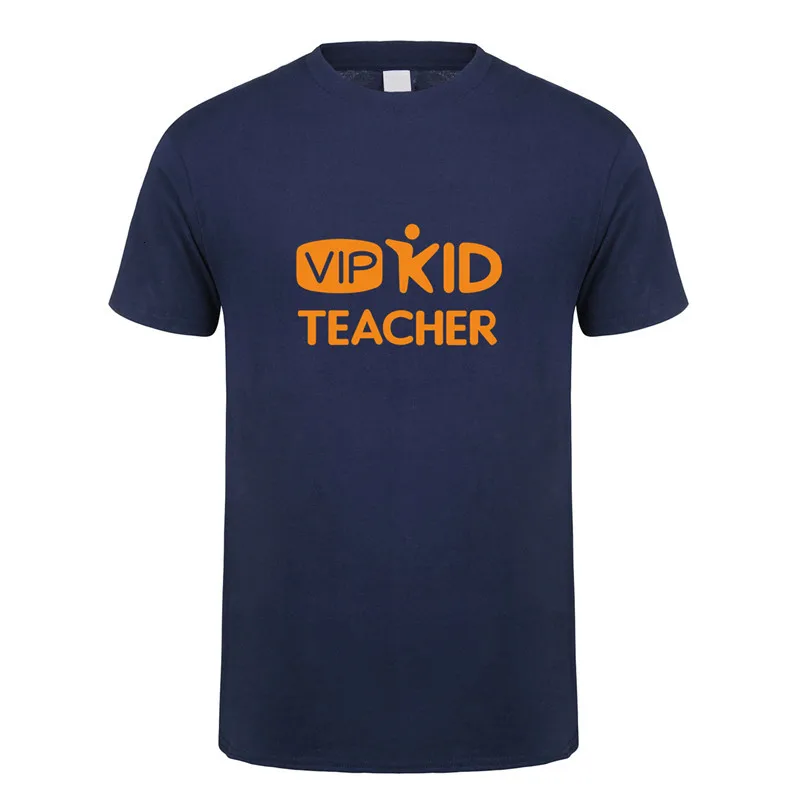 Midnite/Модная Vipkid футболка для учителя; летние хлопковые футболки с короткими рукавами; мужские футболки; топы