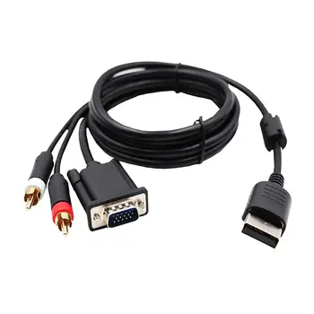 

VGA Cable for SG Dreamcast High Definition + 3.5mm to 2-Male RCA Adapter G92E