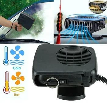 

2 in 1 Car Heater Air Cooler Fan Windsn Demister 24V Defroster Electric Heating Portable Good Gift Auto Dryer Heated