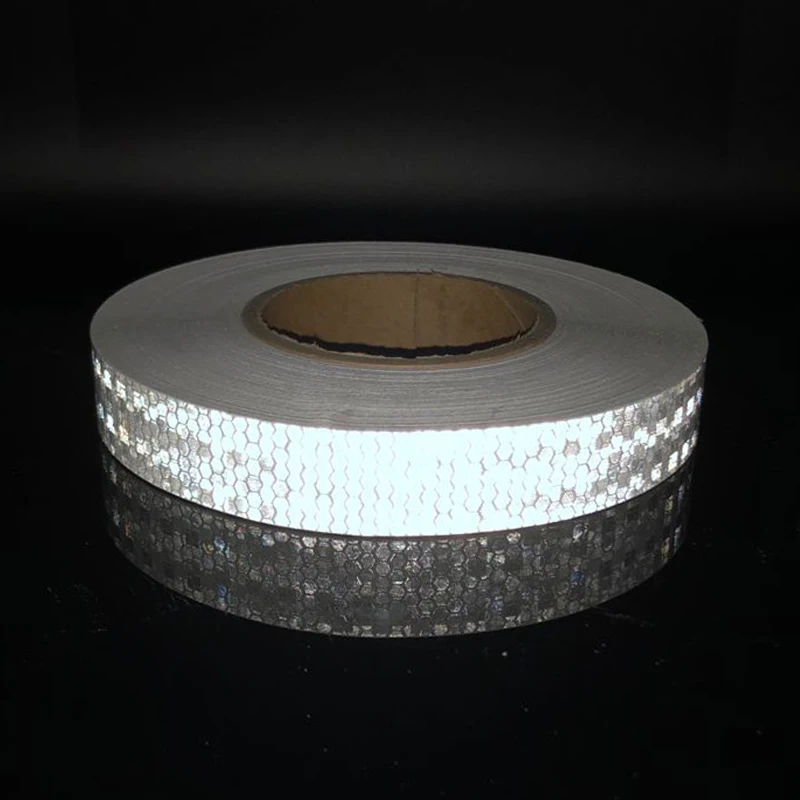 Светоотражающие стикеры для велосипеда ширина 25 мм безопасности белые красные