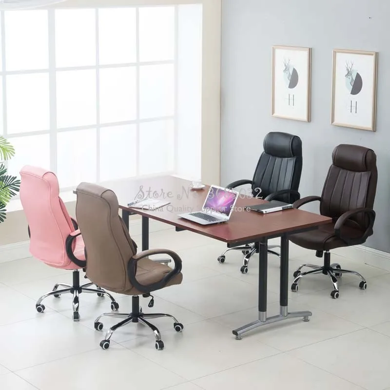 Simple Household Furniture Can Be Raised and Lowered Rotatable Computer Chair Office Executive Staff Office Chair Can Lie Down
