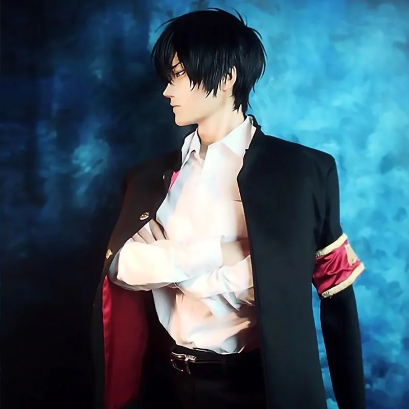 Аниме HITMAN REBORN Косплей Костюм кёя Хибари Мужская школьная форма для мальчиков косплей костюм на Хэллоуин