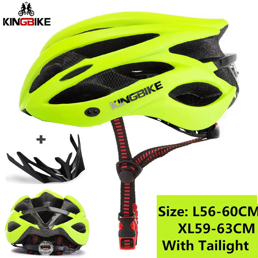 KINGBIKE New Design Black Bicycle Helmets MTB Mountain Road Cycling Helmet Bike casco ciclismo bicycle helmet size L-XL - Цвет: P-629