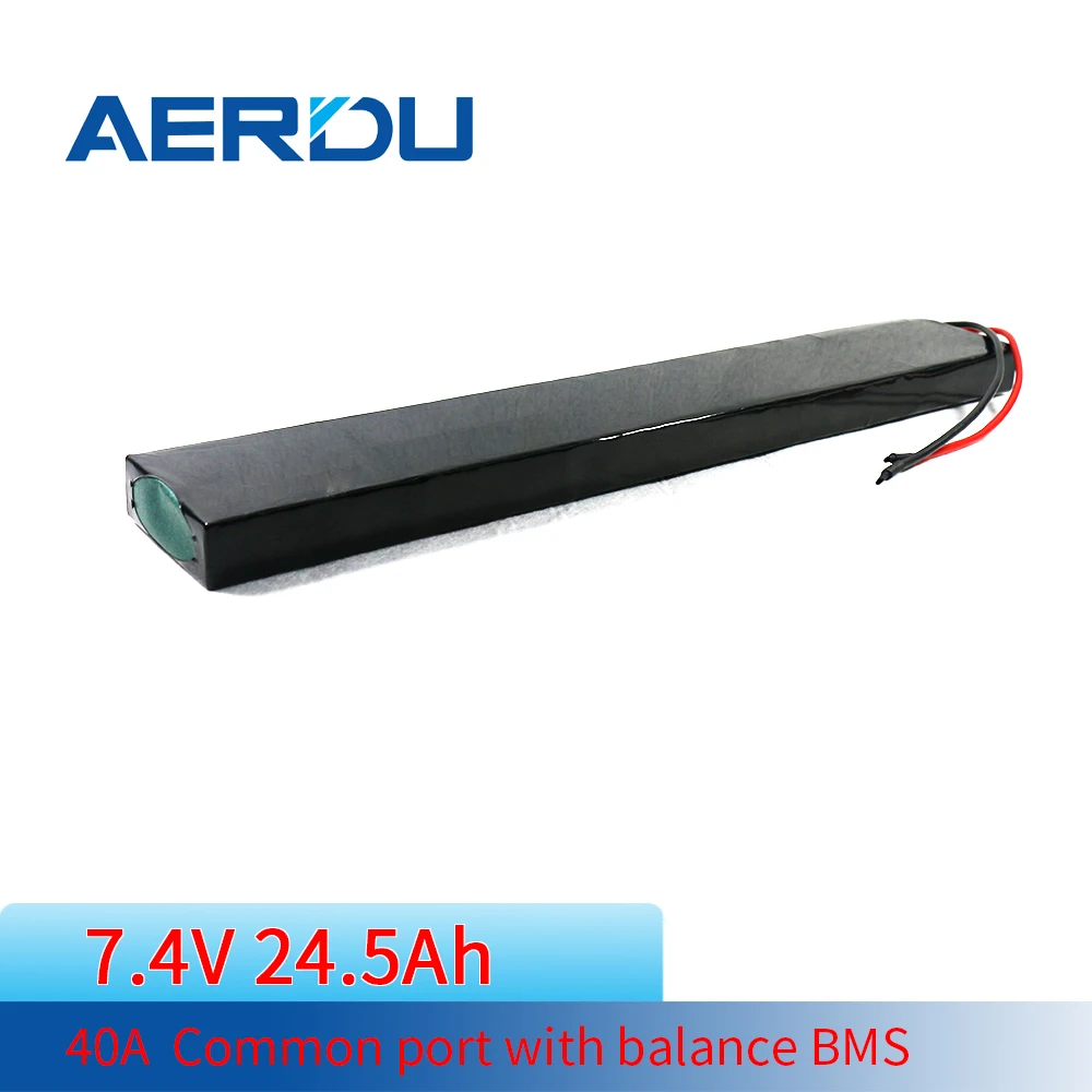 Комплект литий-ионных аккумуляторов AERDU 7 4 В 2S7P 18650 а 220 А общий порт с балансиром BMS