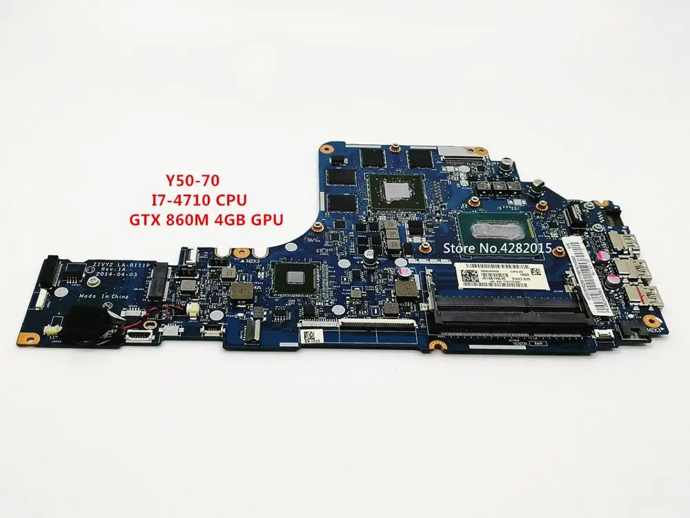 Бесплатная доставка Для lenovo Y50-70 материнская плата портативного компьютера с