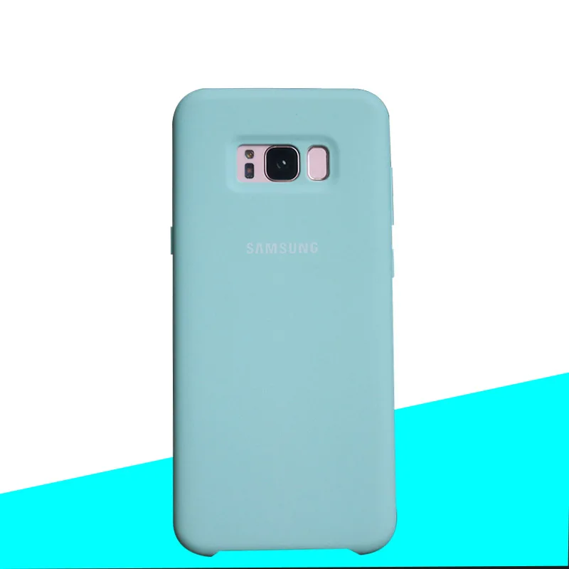 Light Blue Samsung S8 чехол силиконовый мягкий чехол с покрытием samsung Galaxy S8 S9 S10 S10 плюс S10e Note 9 8 10 плюс защитный чехол для телефона чехол - Цвет: Light Blue