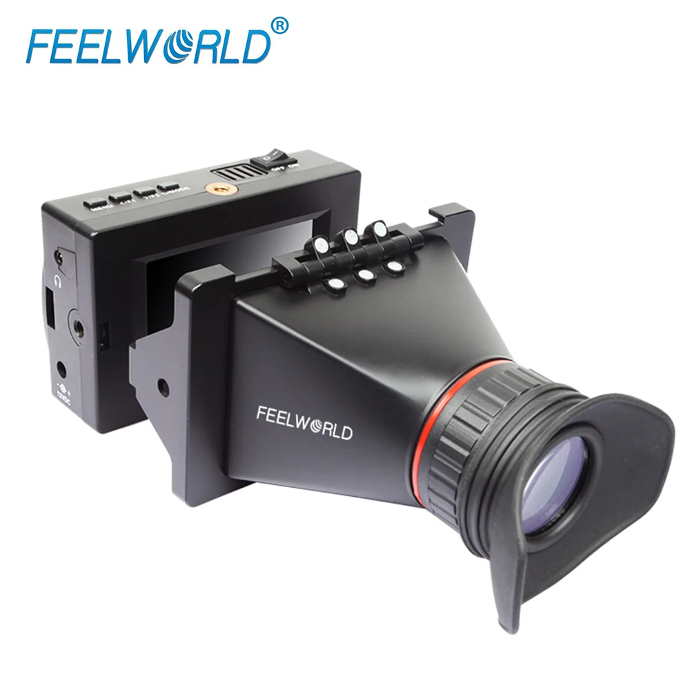 FEELWORLD S350 3,5 дюймов EVF 3G-SDI HDMI Электронный видоискатель 800x480 ЖК-дисплей Лупа для DSLR камеры