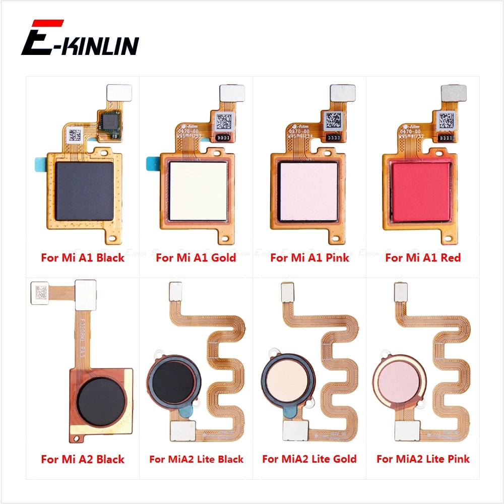 

Touch ID Fingerprint Connection Sensor Scanner Connector Flex Cable For Xiaomi Mi A1 A2 Lite Back Home Return Button Key Parts