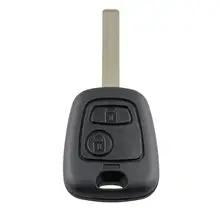 433 МГц ID46 чип дистанционного ключа без ключа Fob 2 кнопки для peugeot 307 замена ключа автомобиля авто аксессуары