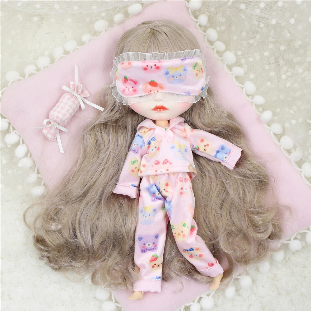 Neo Blythe Doll Nightwear with Sleep Mask 8