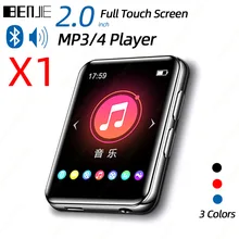 BENJIE X1 ekran dotykowy Bluetooth MP3 przenośny odtwarzacz Audio muzyka odtwarzacz wideo z wbudowany głośnik fm radio z nagrywaniem E-Book