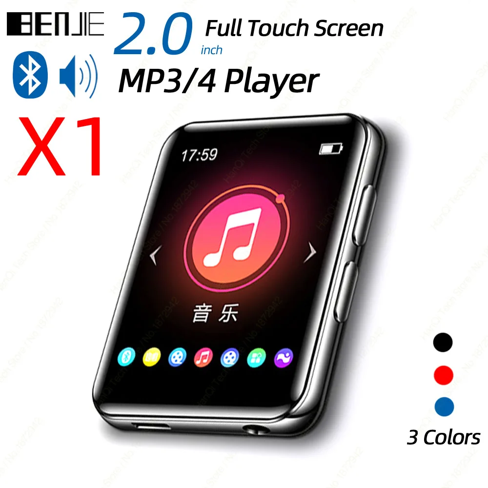 Bluetooth MP3 плеер BENJIE X1 с сенсорным экраном портативный аудио музыка видео Built in