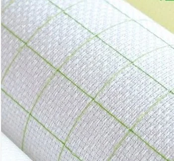 

6thoneroom 14 Count (14 CT) 50X50cm Aida Cloth Cross Stitch Fabric white with grid aida Best Quality Free Shipping