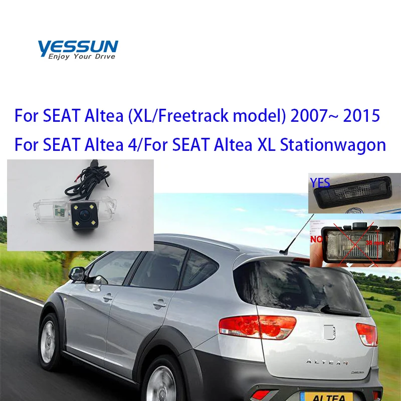 Камера заднего вида для SEAT Altea (seat altea Free Track) 2007 ~ 2015 светодиодный Ками | Автомобили