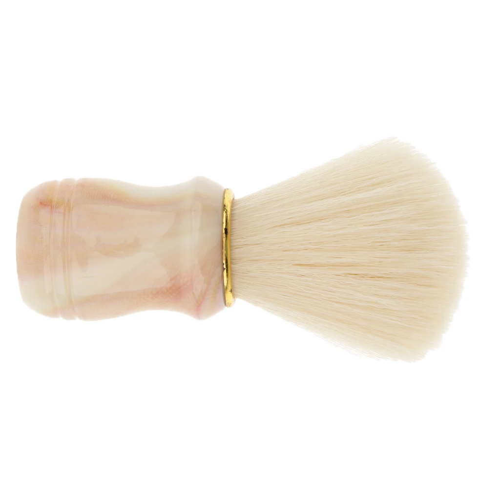 Mens Beard Mustache Shaving Brush Bristles Hair Removal Neck Duster Brush
