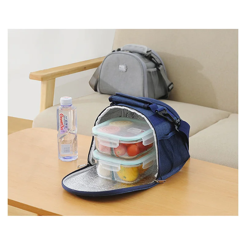 Ланч-бокс кулер функциональная еда пикника Изолированные сумки для ланча с плечевым ремнем для женщин дети тепловой мешок