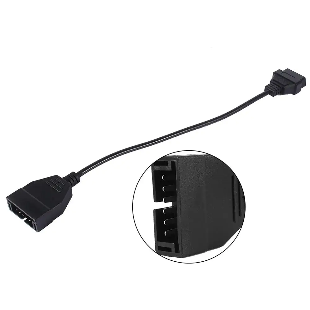 12 контактов к OBD2 16 диагностический инструмент соединитель Адаптерный кабель для