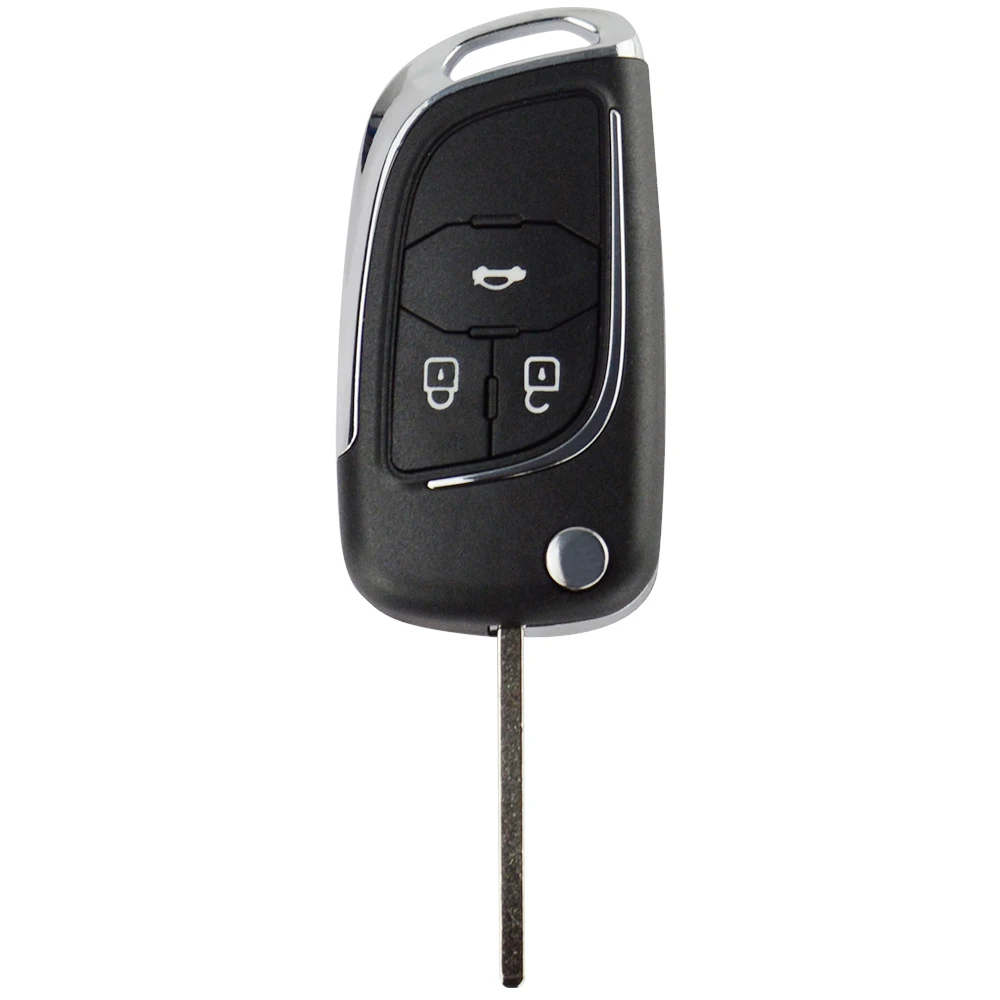 OkeyTech 5 шт./лот для Opel Astra Zafira Vectra Chevrolet Cruze модифицированный Флип складной пульт дистанционного зажигания брелок крышка HU100 - Количество кнопок: 3 Кнопки