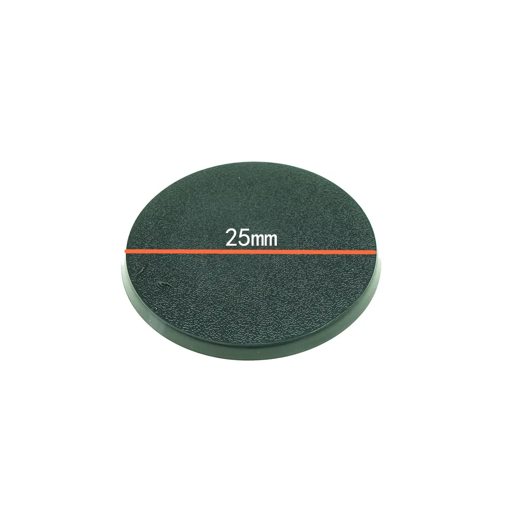 30pcs/50pcs/100pcs Wargame Table Base 25mm-70mm Gaming Miniatures Plastic Round Bases Model for Diorama 2