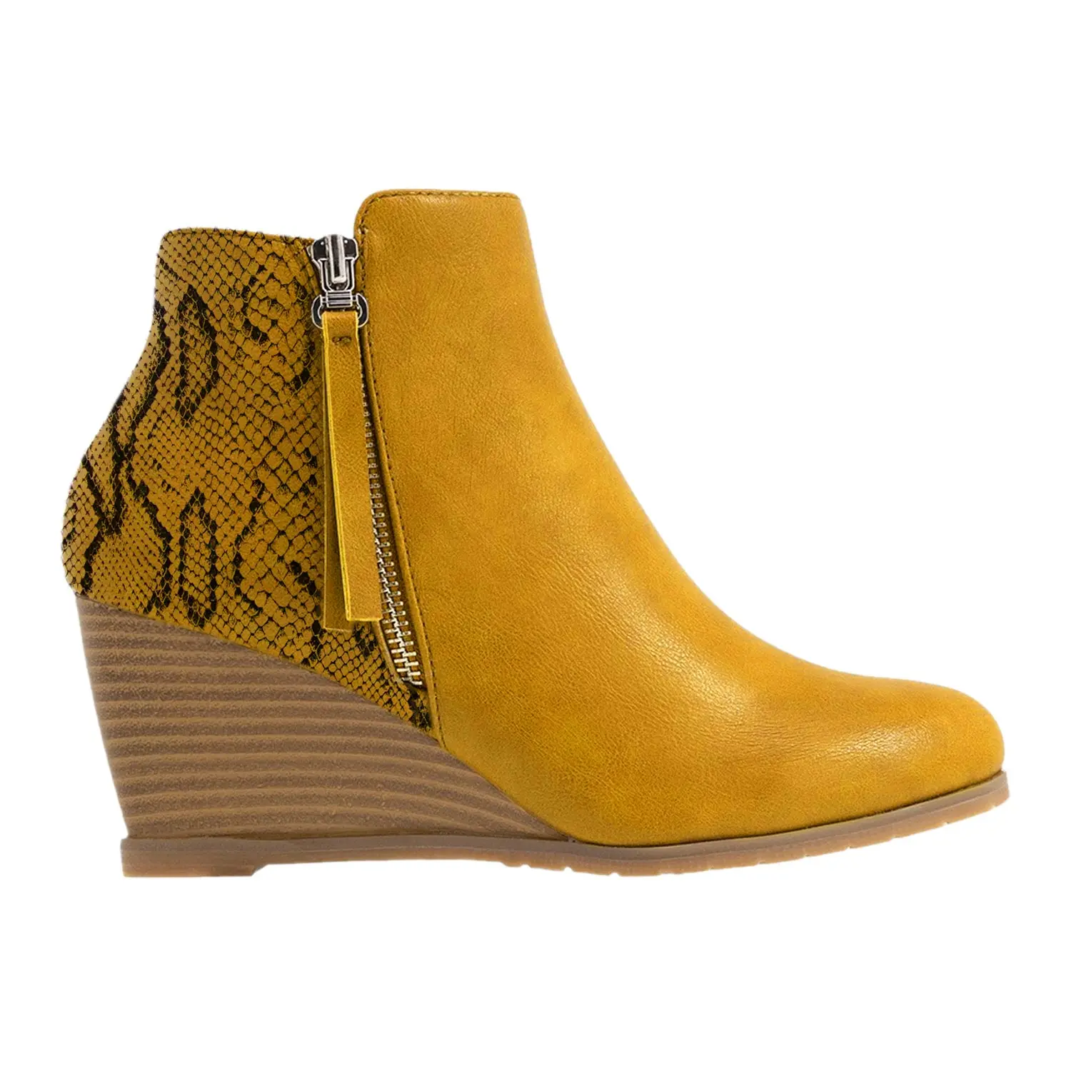 High Wedge Heel Ankle Boots For Women 